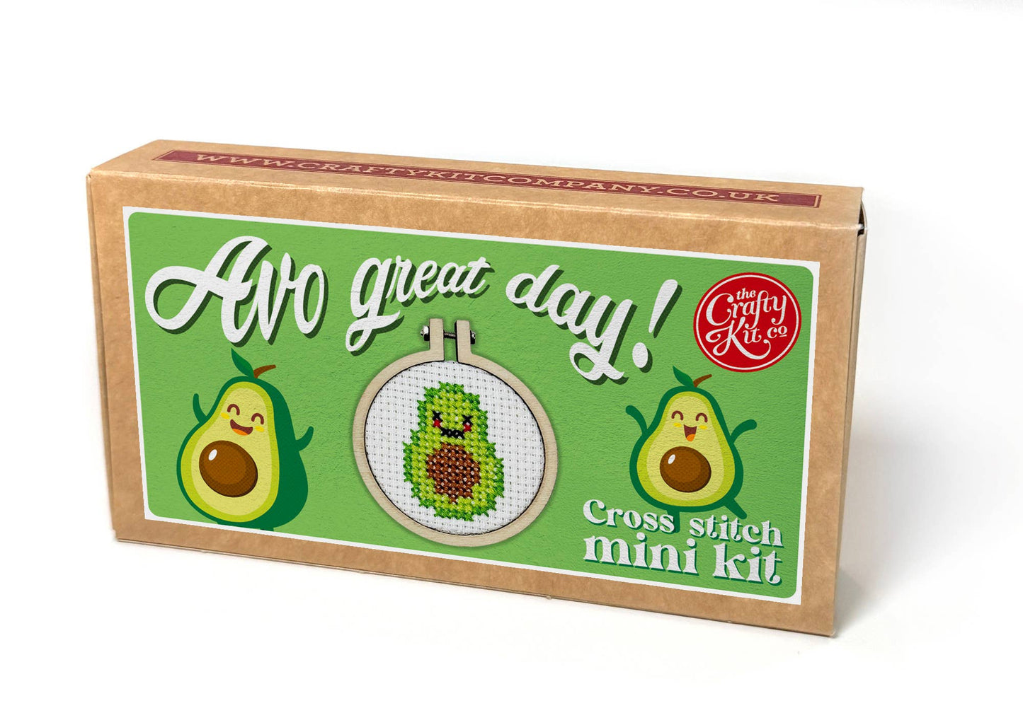 "Avo Great Day!" Mini Matchbox broderikit