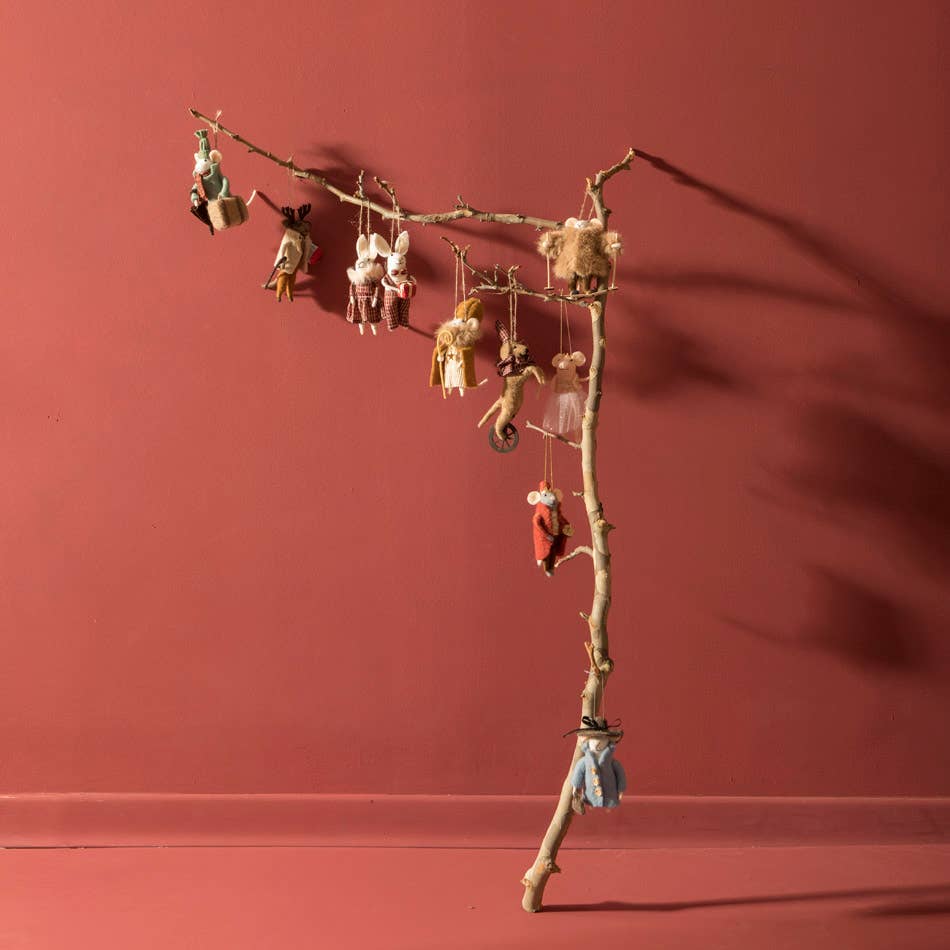 Mr. Bunny In Checkered Pants Felt Ornament