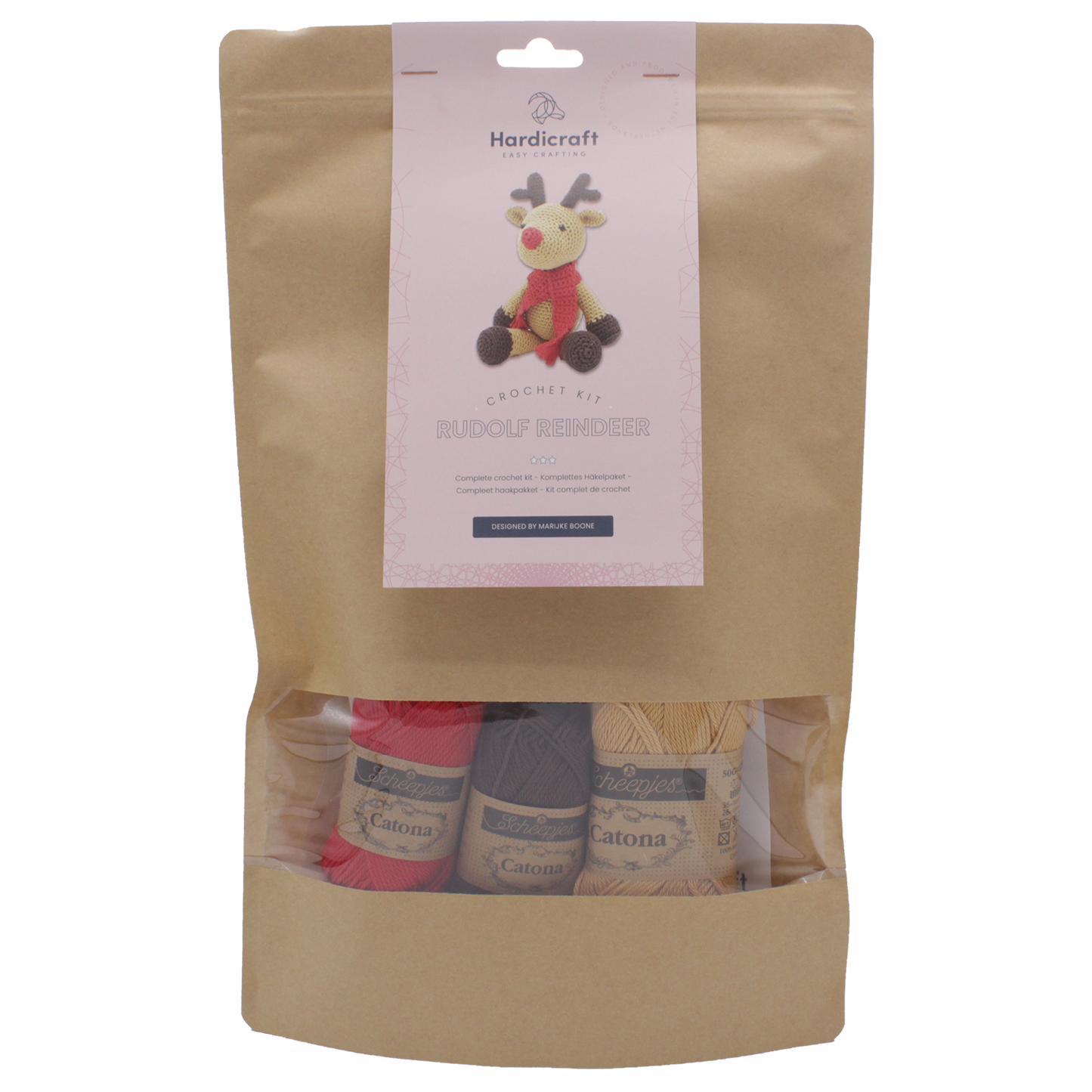 Hæklesæt rensdyr Rudolf