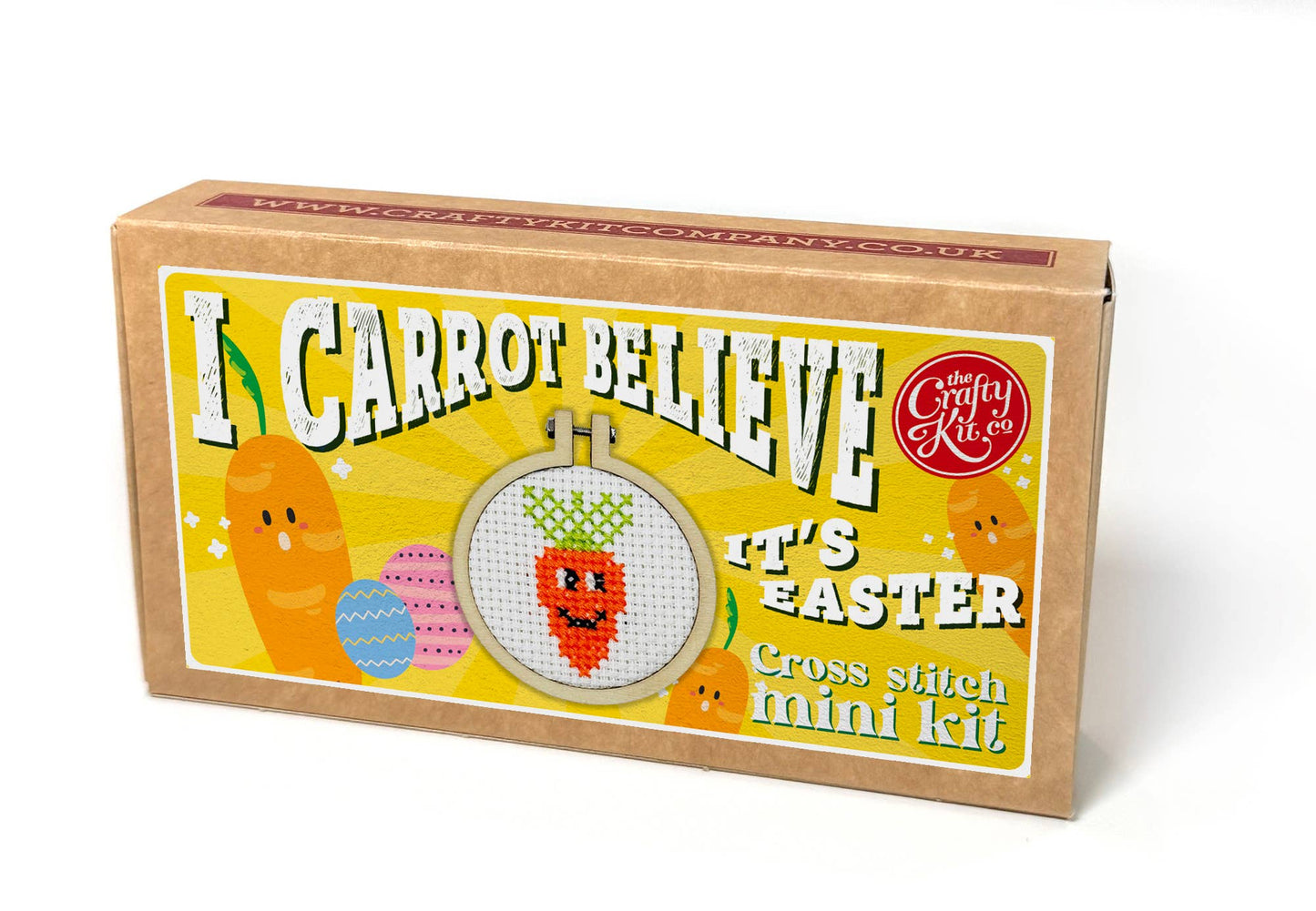 "I Carrot Believe It's Easter" Mini Matchbox broderikit