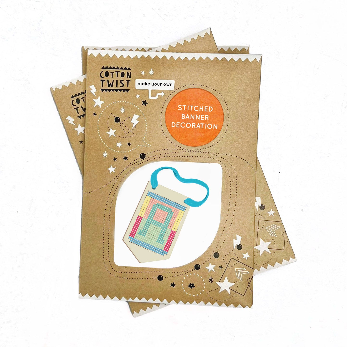 Broderad hängande minitavla, pyssel-kit