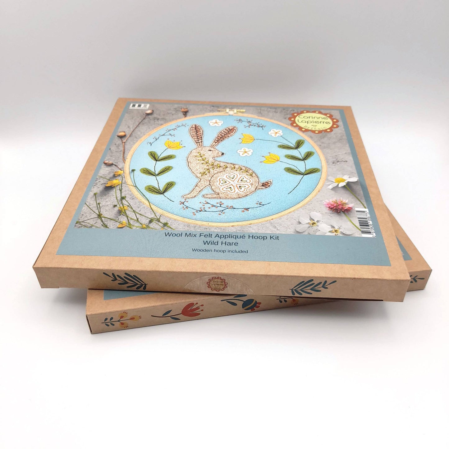 Embroidery Kit The Hare - The Hare Appliqué Hoop Craft Kit