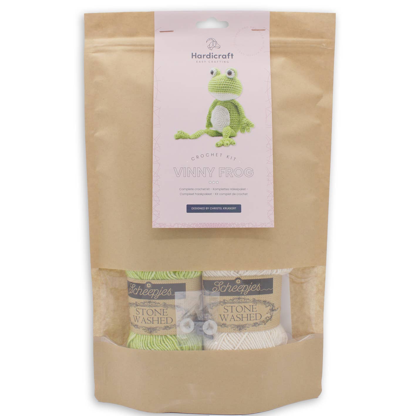 Hæklekit Vinny frøen