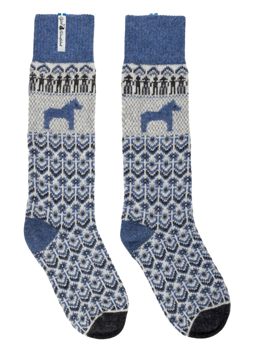 Dalarna Blå yllesocka