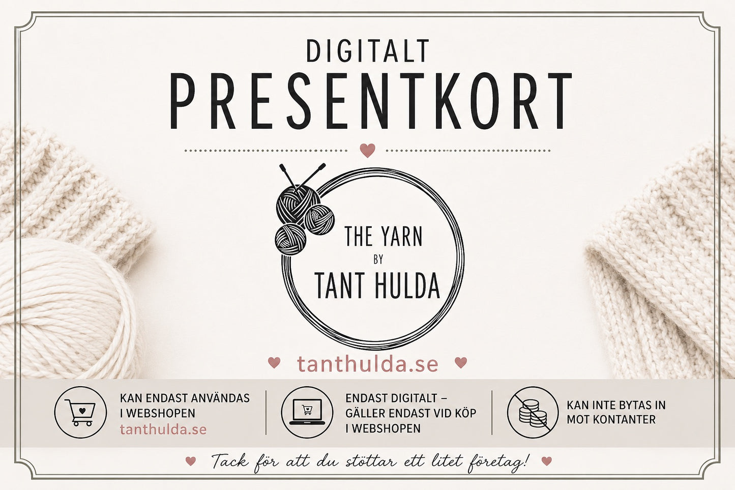 Tant Hulda presentkort online webshop