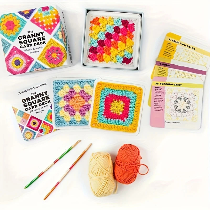 The Granny Square Card Deck (boxen säljs även utan garn!)