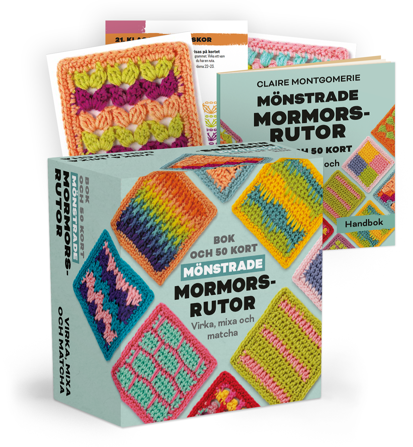 Mönstrade Mormorsrutor (boxen säljs även utan garn!)