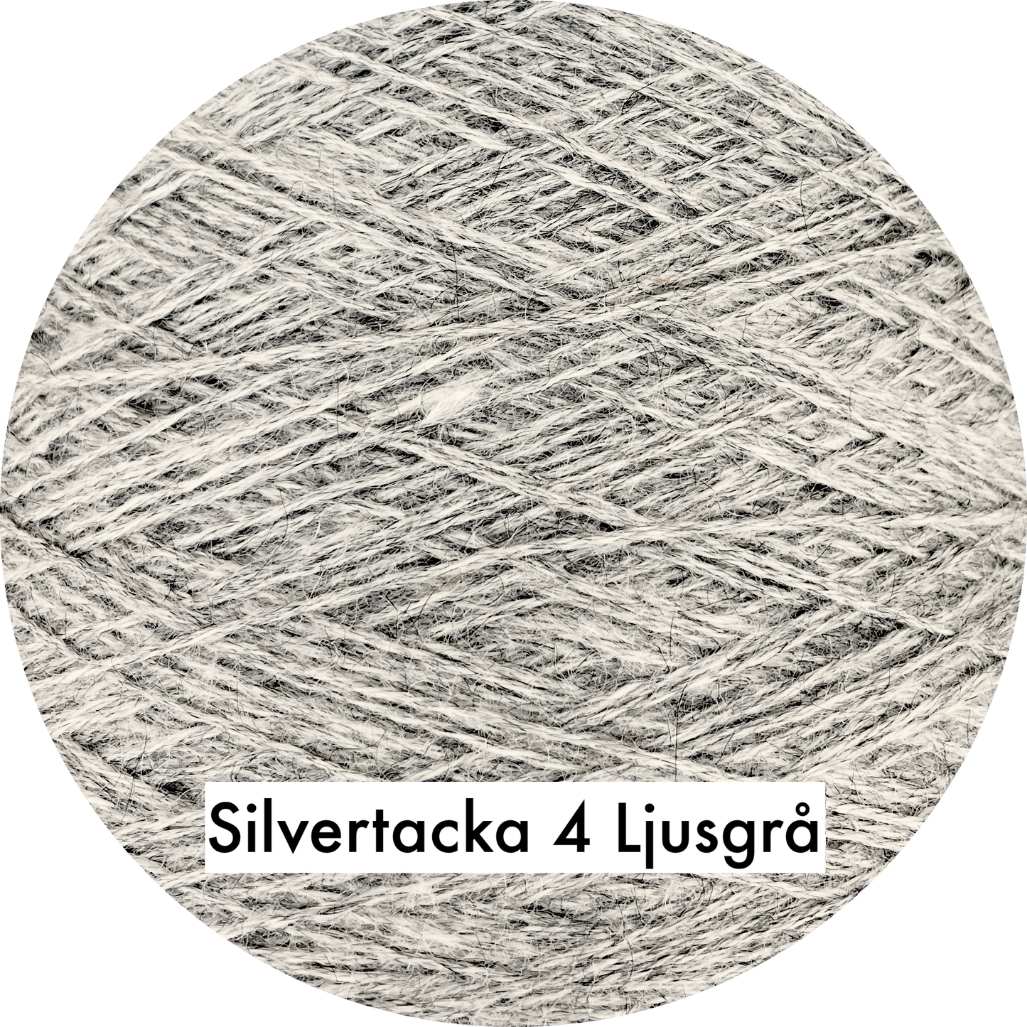 Silvertacka 4-trådigt svensk 100% ull från Gotland
