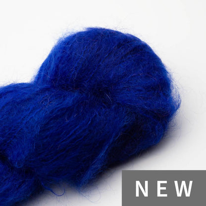 Fluffy Mohair solids, Cowgirlblues
