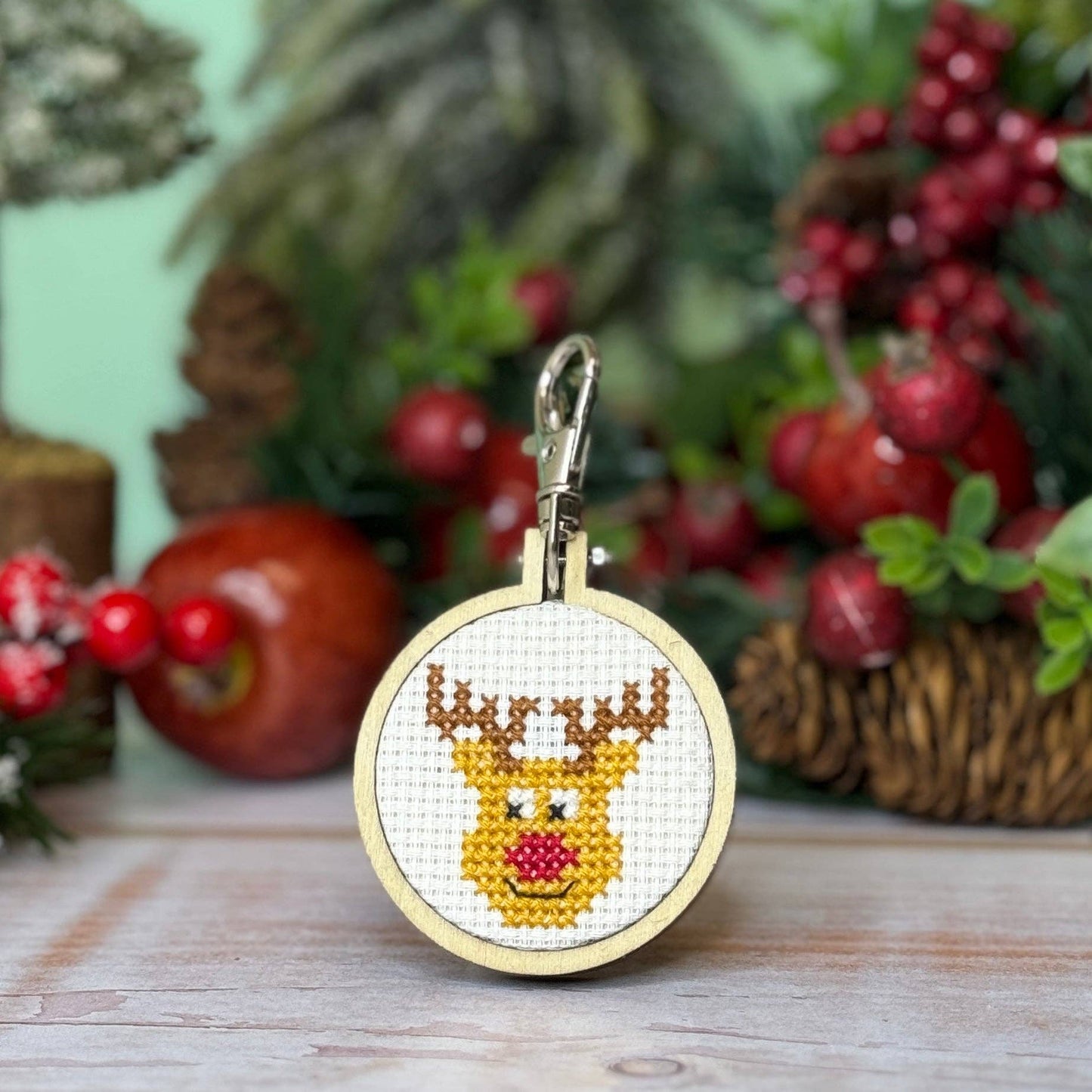 Rudolph Mini Matchbox Christmas Cross Stitch Kit