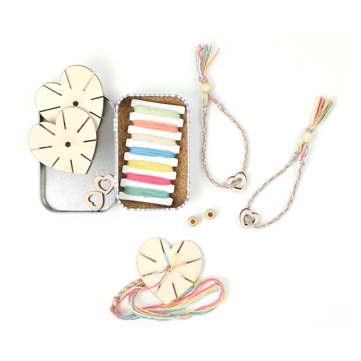 Skapa två vänskapsarmband, kit med presentask