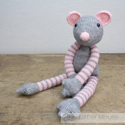 Stick-kit Musen Esther - DIY Knitting Kit Esther Mouse