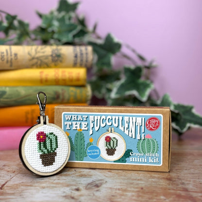 What the Fucculent! Mini Matchbox Cross Stitch Kit