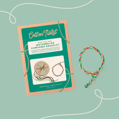 Make Your Own Watermelon Kumihimo Bracelet Kit