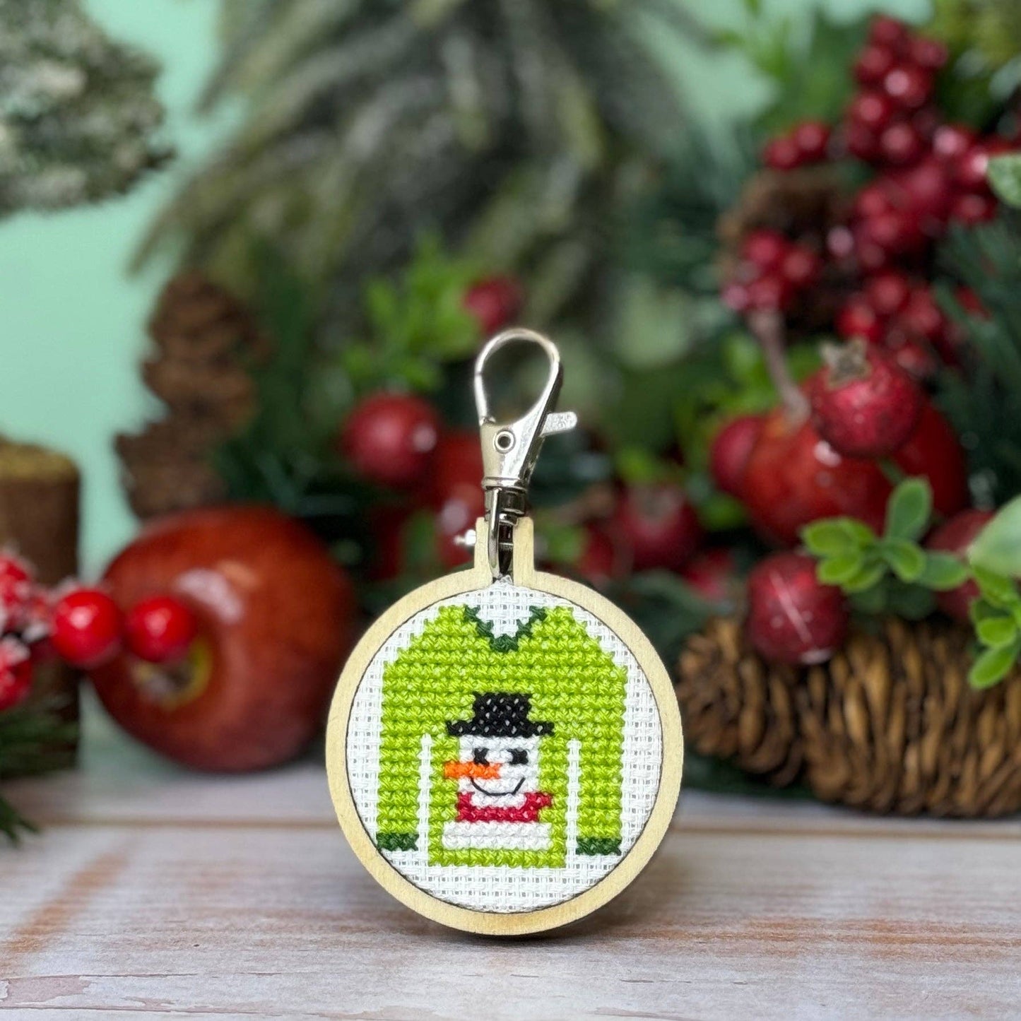 Christmas Jumper Mini Matchbox Christmas Cross Stitch Kit
