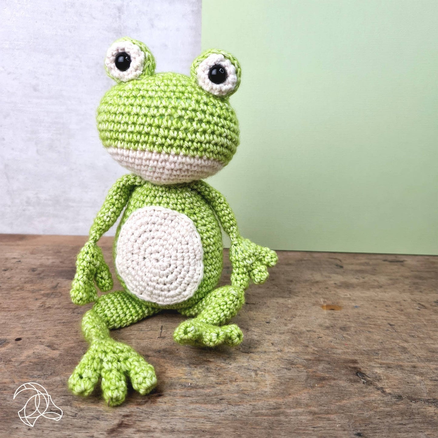 Virk-kit Grodan Vinny - DIY Crochet Kit Vinny Frog