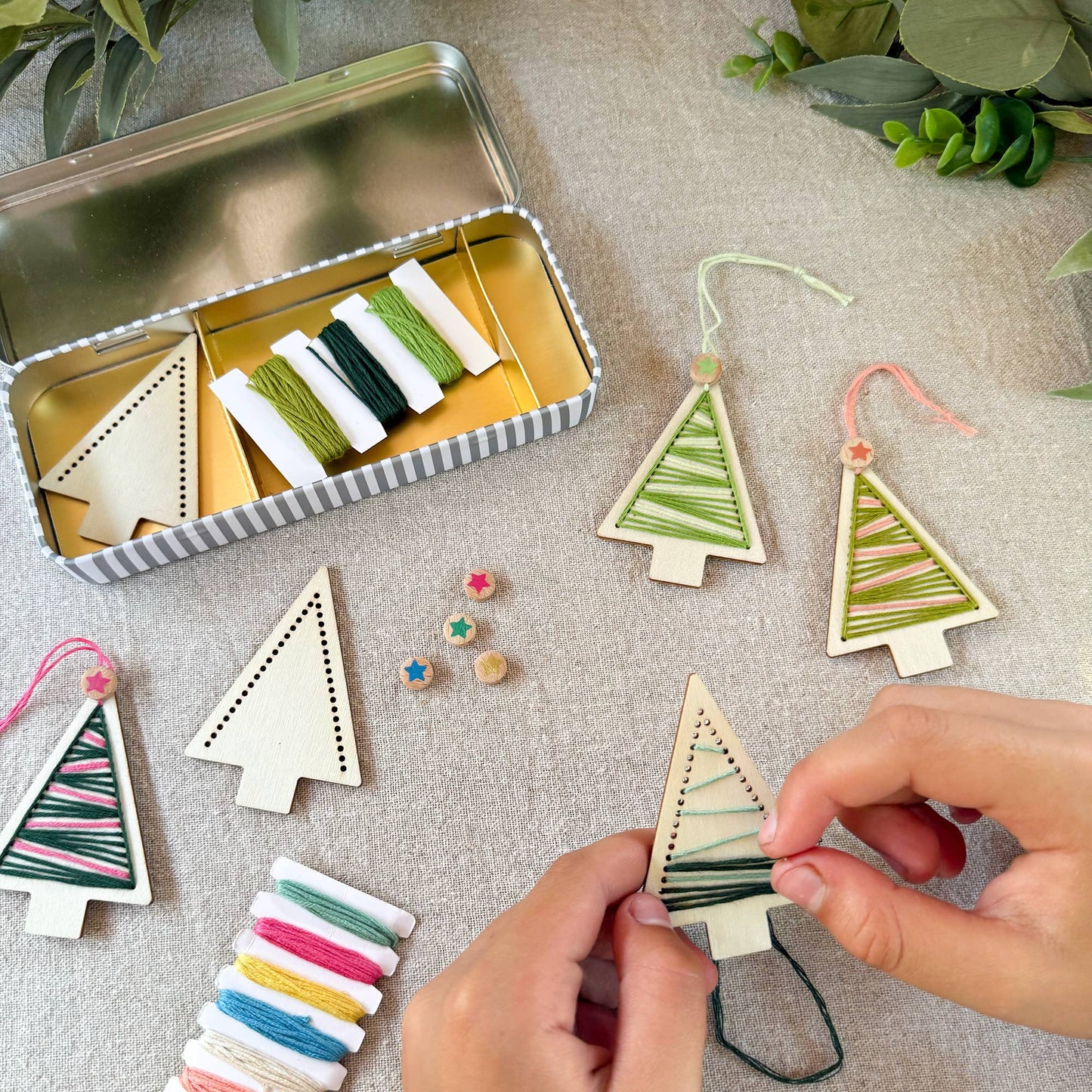 Stitched Christmas Tree Decoration Kit