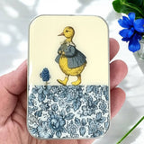 Duck and flower