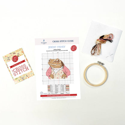 Beatrix Potter - Jeremy Fisher Mini Cross Stitch Kit