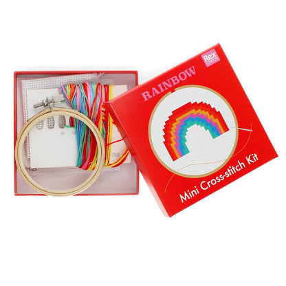 Mini cross-stitch kit - Rainbow