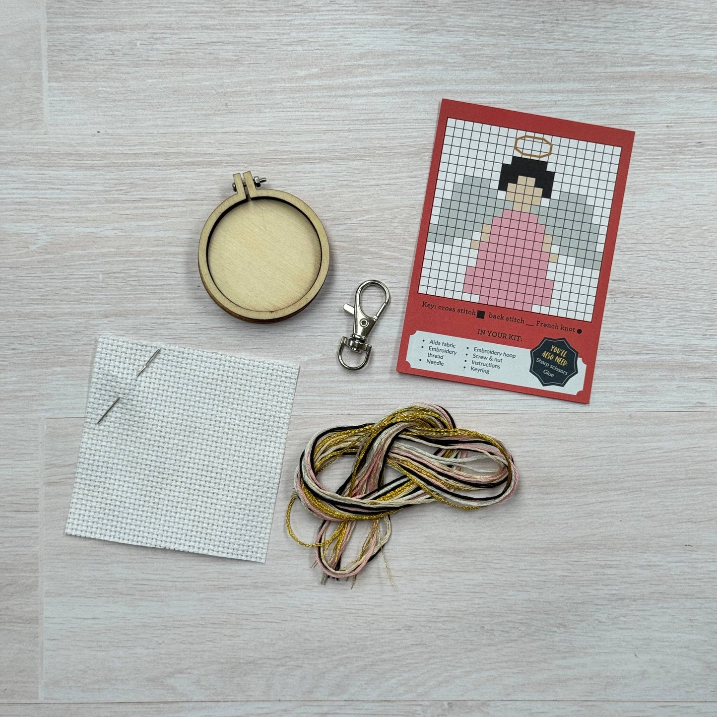 Angel Mini Matchbox Christmas Cross Stitch Kit