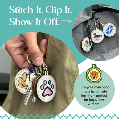 'I Puffin Love Shetland!' Mini Matchbox Cross Stitch Kit