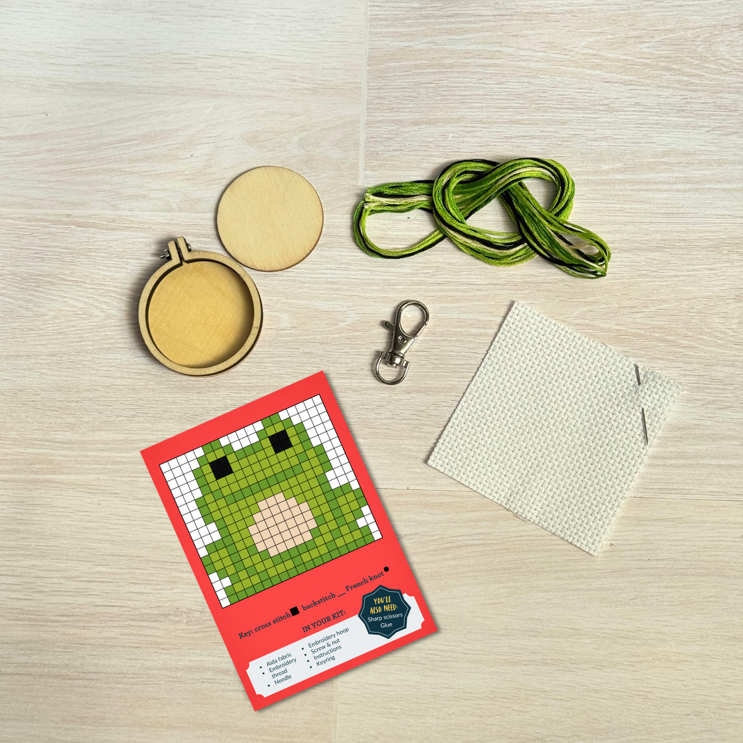You're Toad-ally Loved! Mini Matchbox Cross Stitch Kit