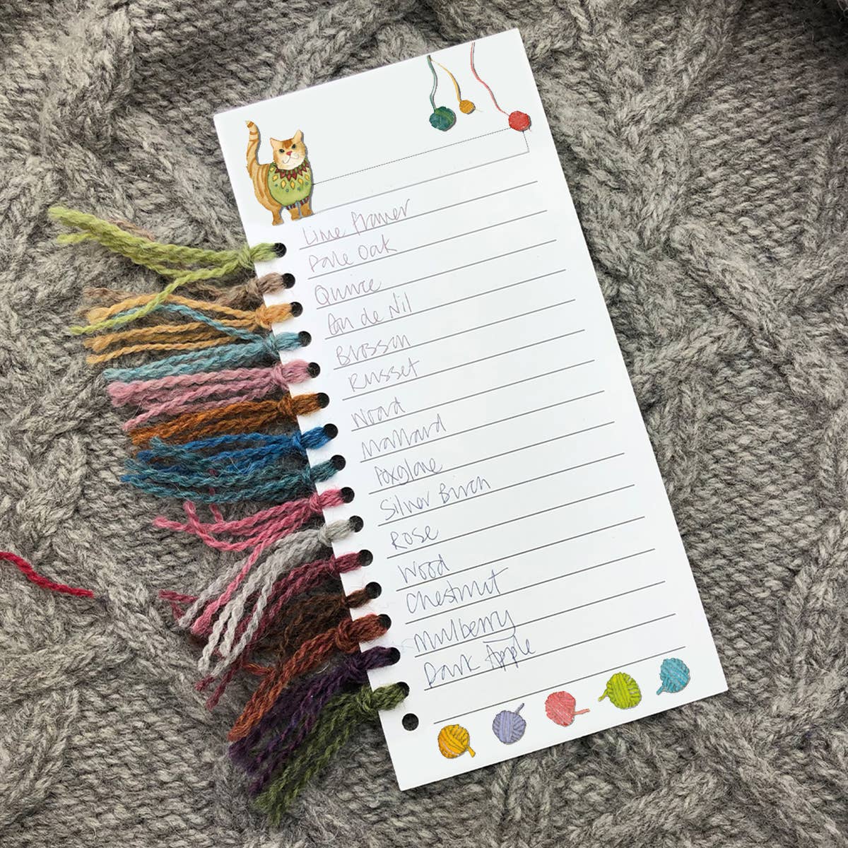 Kittens In Mittens Knitting Colour Chart Cards