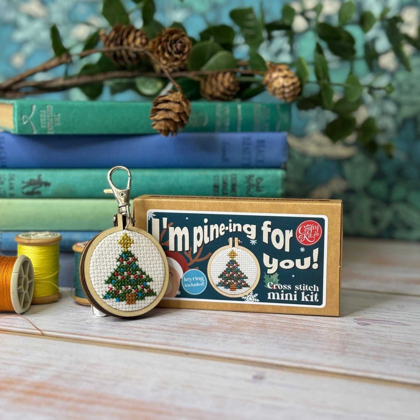 Christmas Tree Mini Matchbox Christmas Cross Stitch Kit