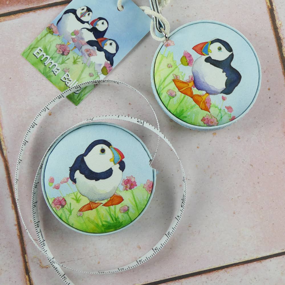 Sea Thrift Puffins Tape Measure