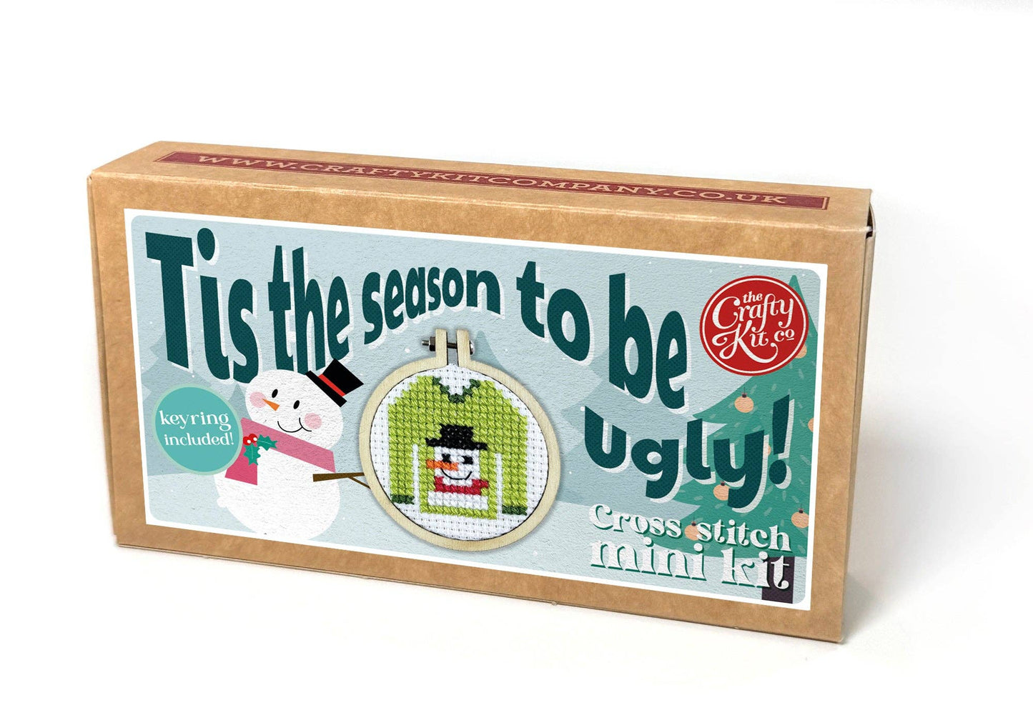 Christmas Jumper Mini Matchbox Christmas Cross Stitch Kit