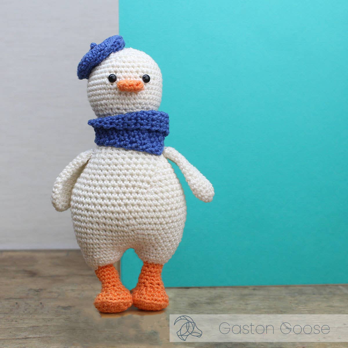 Virk-kit Gåsen Gaston - DIY Crochet Kit Gaston Goose