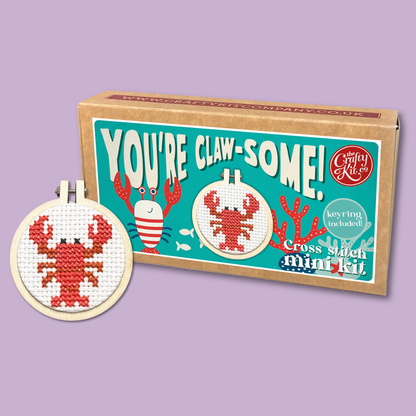 You're Claw-some! Mini Matchbox Cross Stitch Kit