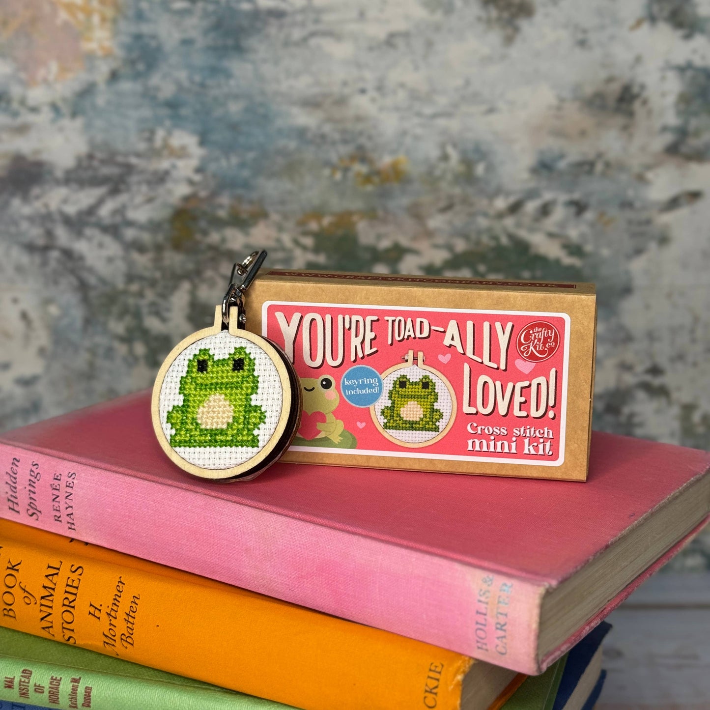You're Toad-ally Loved! Mini Matchbox Cross Stitch Kit