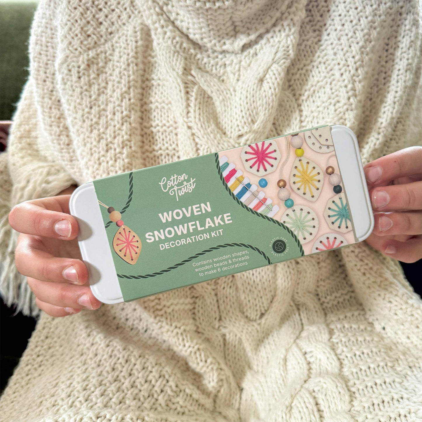 Woven Snowflake Christmas Decoration Kit