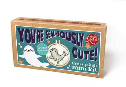 You're Seal-iously Cute! Mini Matchbox Cross Stitch Kit