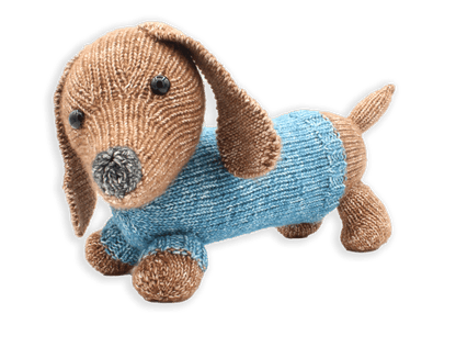 Stick-kit Taxen Ria - DIY Knitting Kit Ria Dachshund