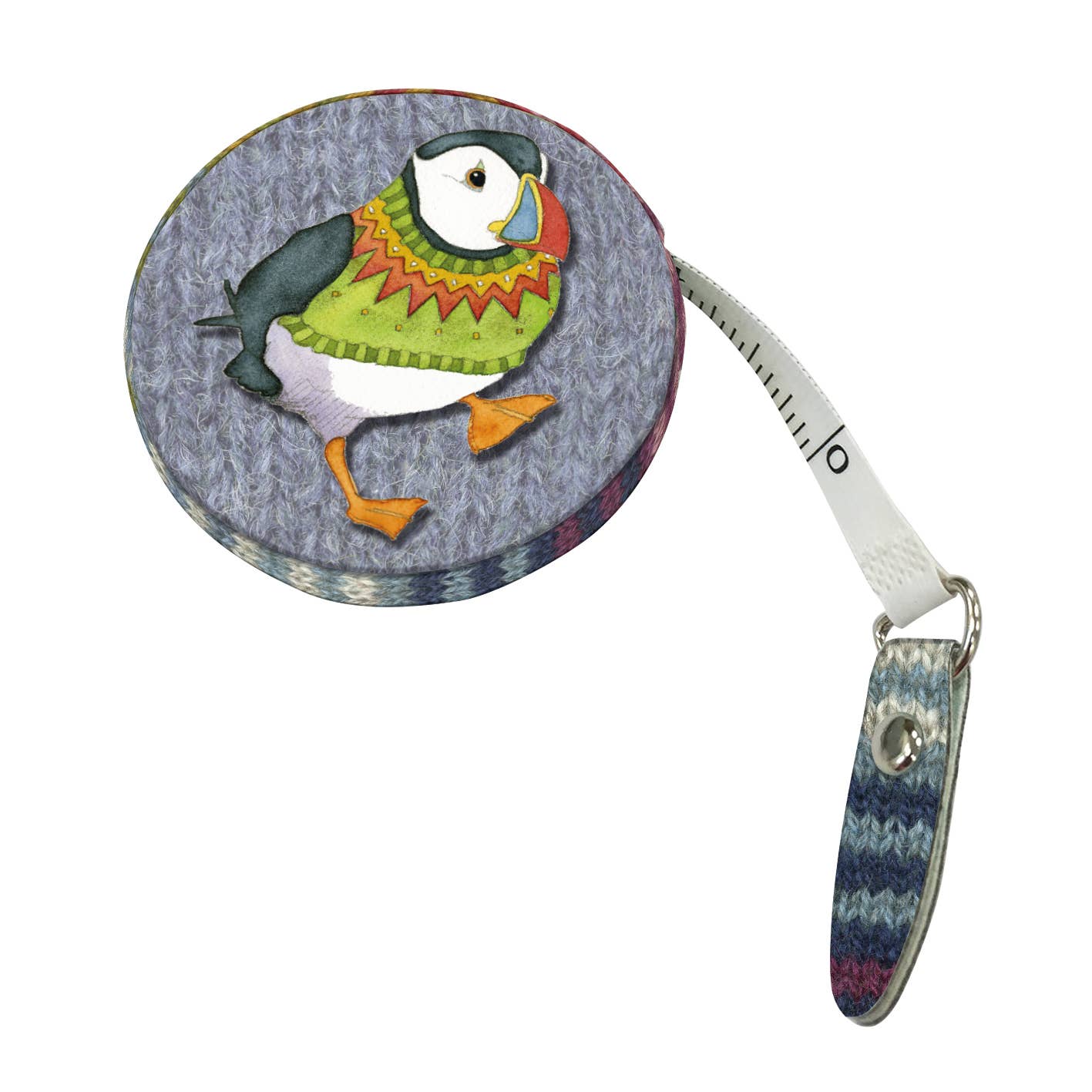 Woolly Puffins Tape Measure by Emma Ball