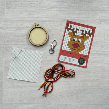 Rudolph Mini Matchbox Christmas Cross Stitch Kit