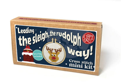 Rudolph Mini Matchbox Christmas Cross Stitch Kit