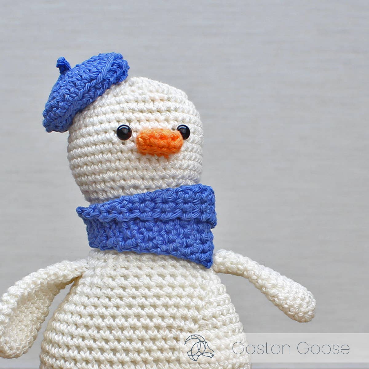 Virk-kit Gåsen Gaston - DIY Crochet Kit Gaston Goose