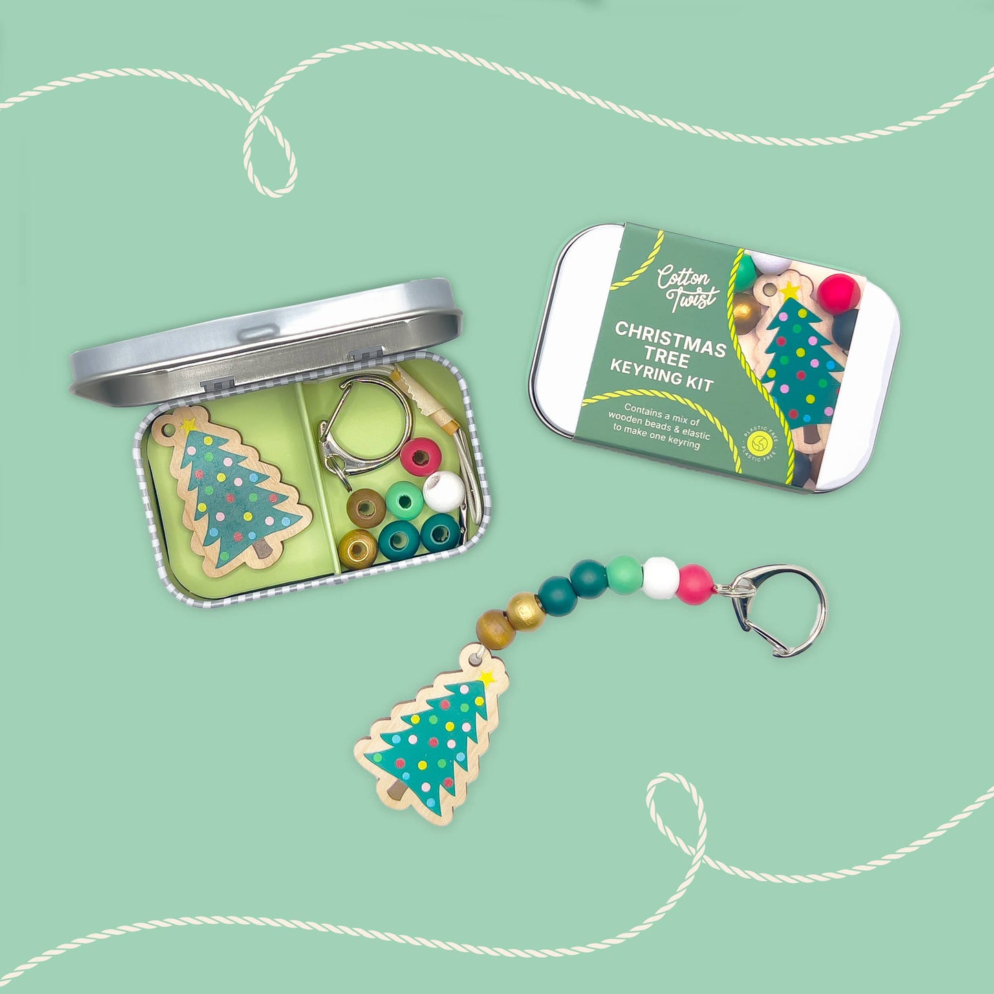 Christmas Tree Keyring Gift Kit