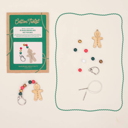 Make Your Own Gingerbread Character Keyring