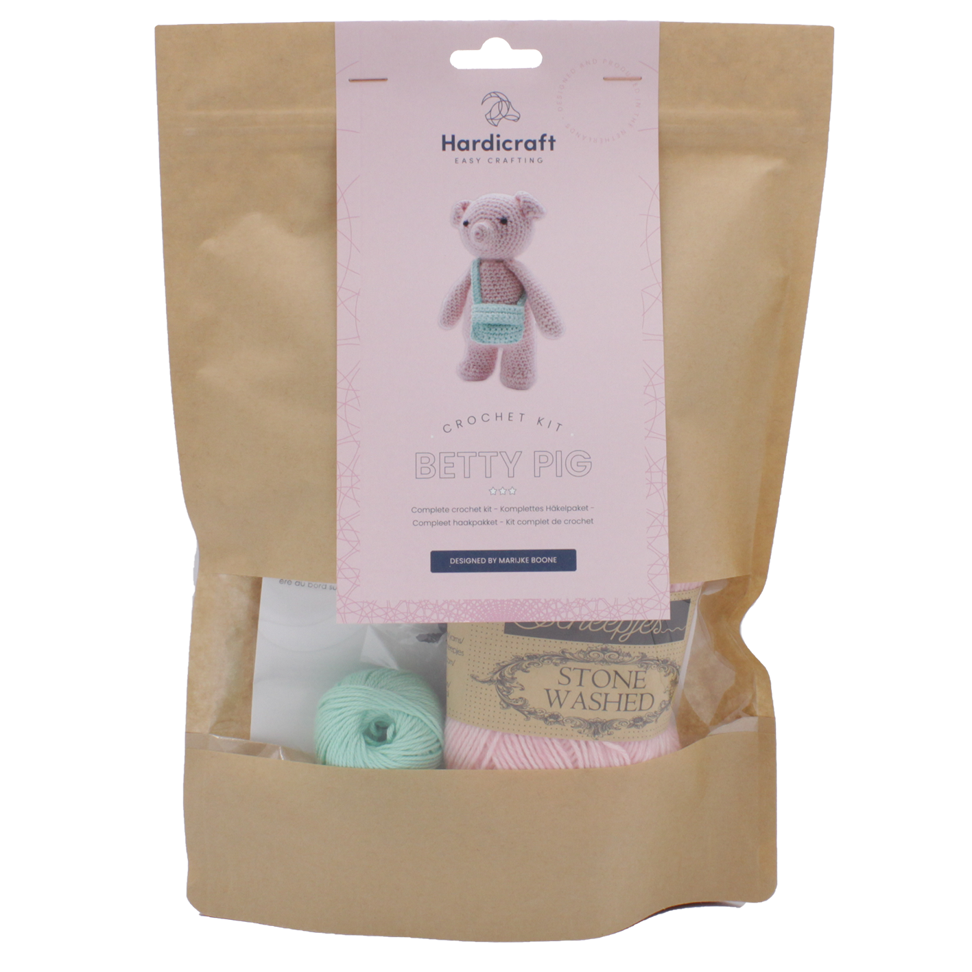 Virk-kit grisen Betty - DIY Crochet kit Betty Pig