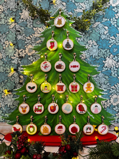 Santa Mini Matchbox Christmas Cross Stitch Kit