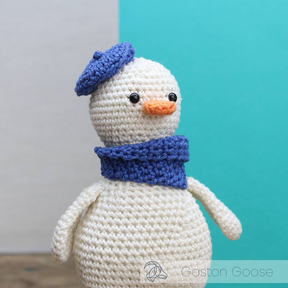 Virk-kit Gåsen Gaston - DIY Crochet Kit Gaston Goose