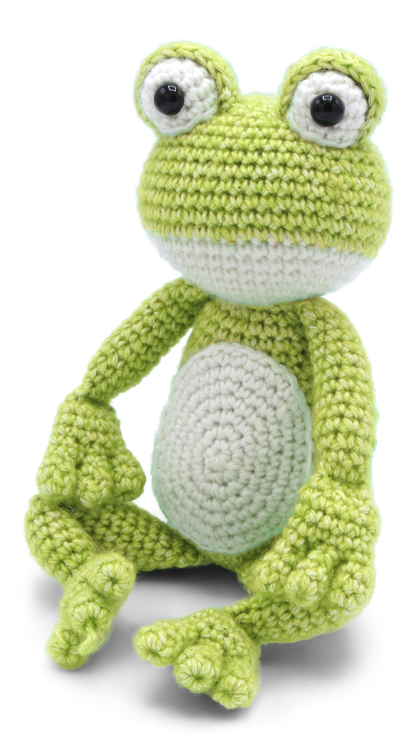 Virk-kit Grodan Vinny - DIY Crochet Kit Vinny Frog