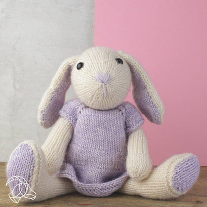 Stick-kit Kaninen Chloe - DIY Knitting Kit Chloe Rabbit