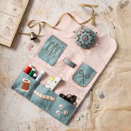 Filtkit Sybehörsförvaring - Sewing Roll Felt Craft Kit