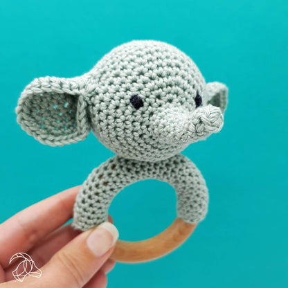 Virk-kit elefant med skallra - Rattle Elephant